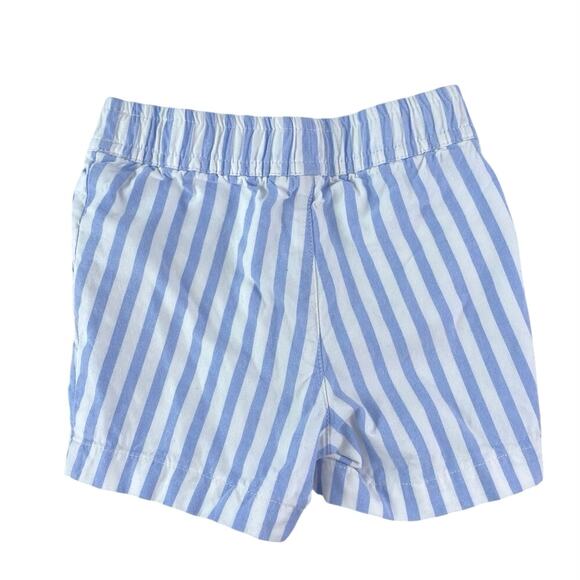 Janie & Jack Striped Cabana Baby Blue White Button Down Matching Set Size 6-12M - Picture 5 of 7